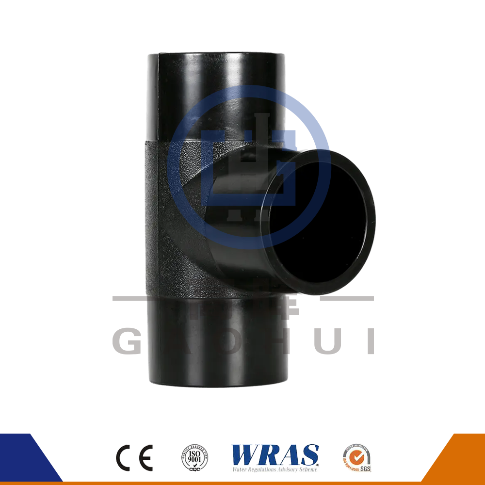 HDPE Molded Butt Fusion Equal Tee Para sa Water Supply Sewage Transfer Draining