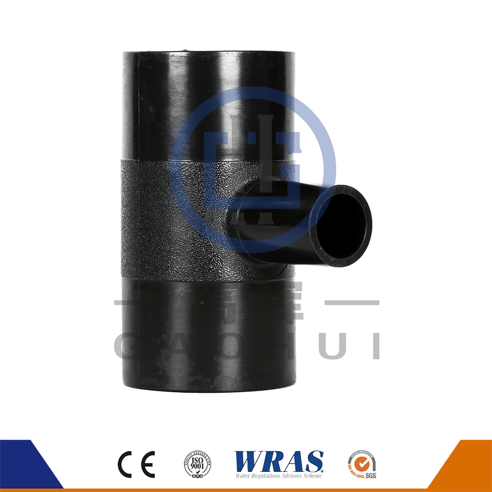 HDPE Molded Butt Fusion Reducing Tee Reducer Para sa Water Supply Sewage Transfer Draining