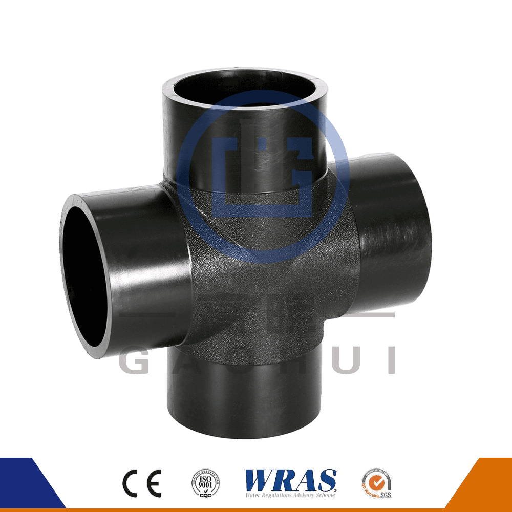 HDPE Butt Fusion Cross Tee Equal Cross Para sa Water Pipe